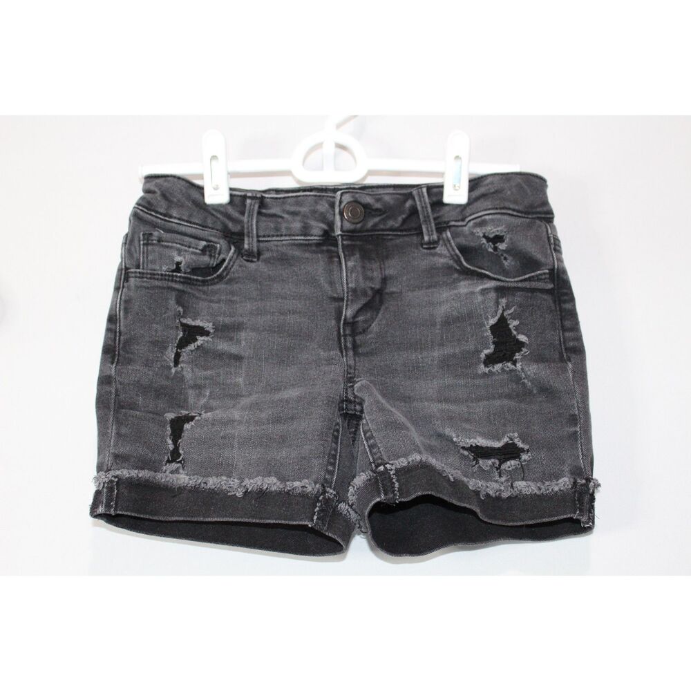 Tween Outfit Distressed Jean‎ shorts trendy tank 90's grunge Y2K sz10 - Picture 8 of 8